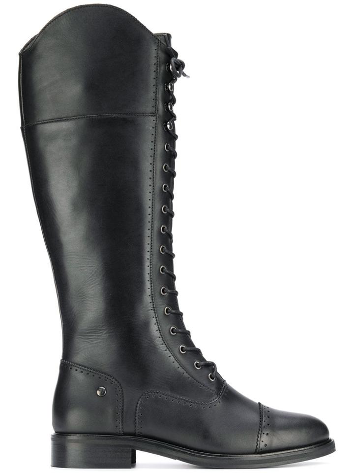 Trussardi Jeans Lace-up Boots - Black