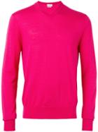 Ballantyne - V-neck Jumper - Men - Silk/cashmere - 48, Pink/purple, Silk/cashmere