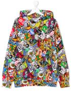 Moschino Kids Teen Graphic Pop Art Hoodie - Multicolour