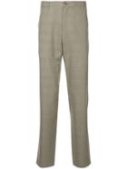 A.p.c. Checked Print Loose Trousers - Brown