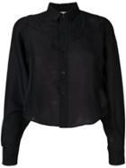 Comme Des Garçons Noir Kei Ninomiya Plain Cropped Shirt - Black