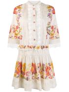 Etro Floral Shirt Dress - Neutrals