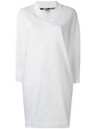 Kenzo Boxy Sweatshirt Dress, Women's, Size: Small, White, Cotton