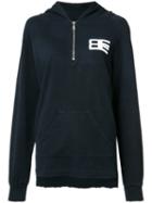 Baja East - Zipped Hoodie - Women - Bamboo/cotton - 1, Blue, Bamboo/cotton