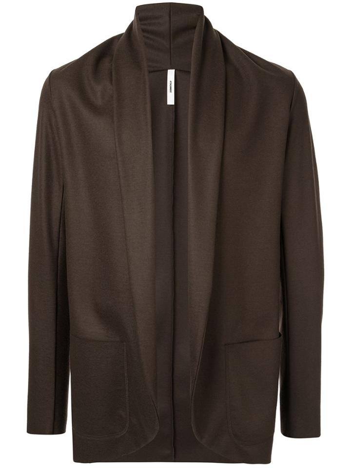 Attachment Open Front Cardigan - Brown