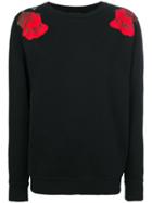 Marcelo Burlon County Of Milan Rose Print Sweatshirt - Black