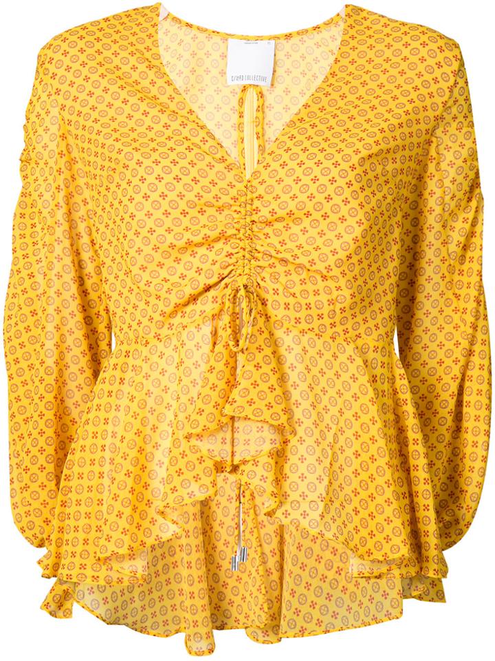 C/meo Light Up Blouse - Yellow & Orange