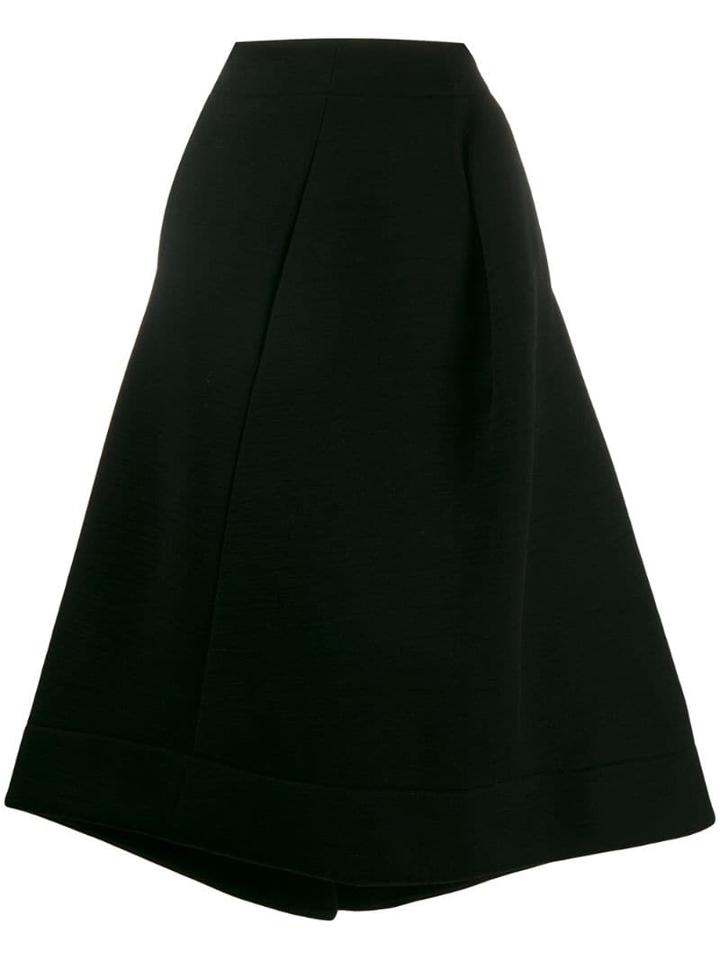 Jil Sander Deconstructed Flared Skirt - Black