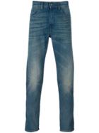 Gucci Tiger Tapered Denim Jeans - Blue