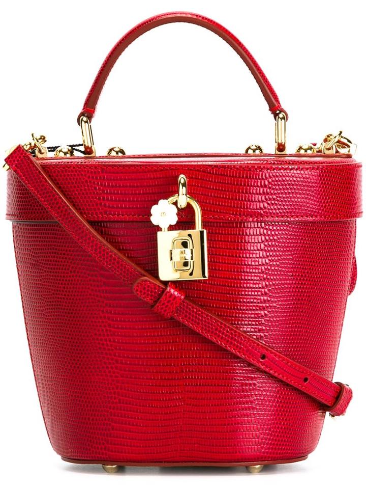 Dolce & Gabbana - Small Basket Tote - Women - Leather - One Size, Red, Leather