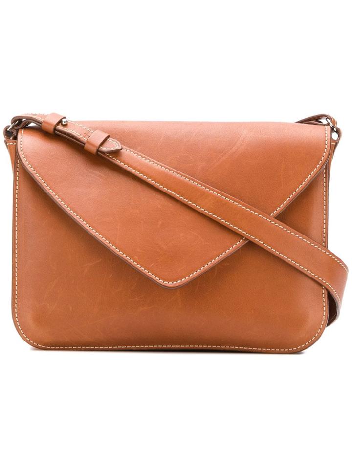 Holland & Holland Foldover Shoulder Bag - Brown