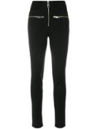 Cambio High Waisted Skinny Trousers - Brown