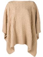 Polo Ralph Lauren Knitted Poncho - Neutrals