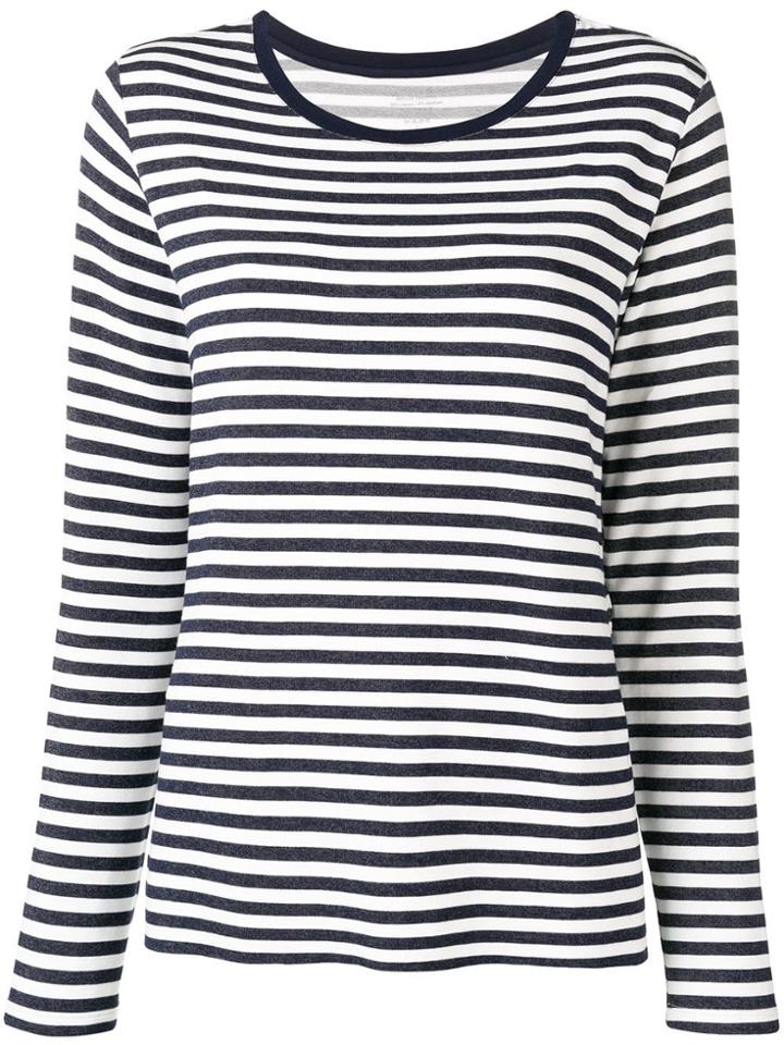 Majestic Filatures Striped Long Sleeve Top - Blue