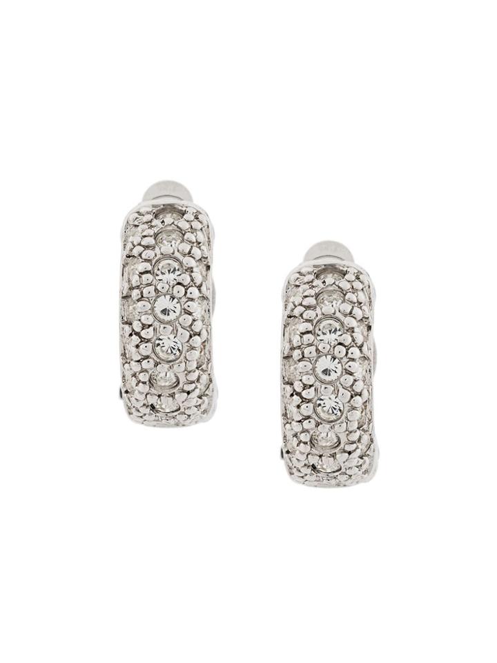 Nina Ricci Pre-owned 1980's Demi-hoop Earrings - Silver