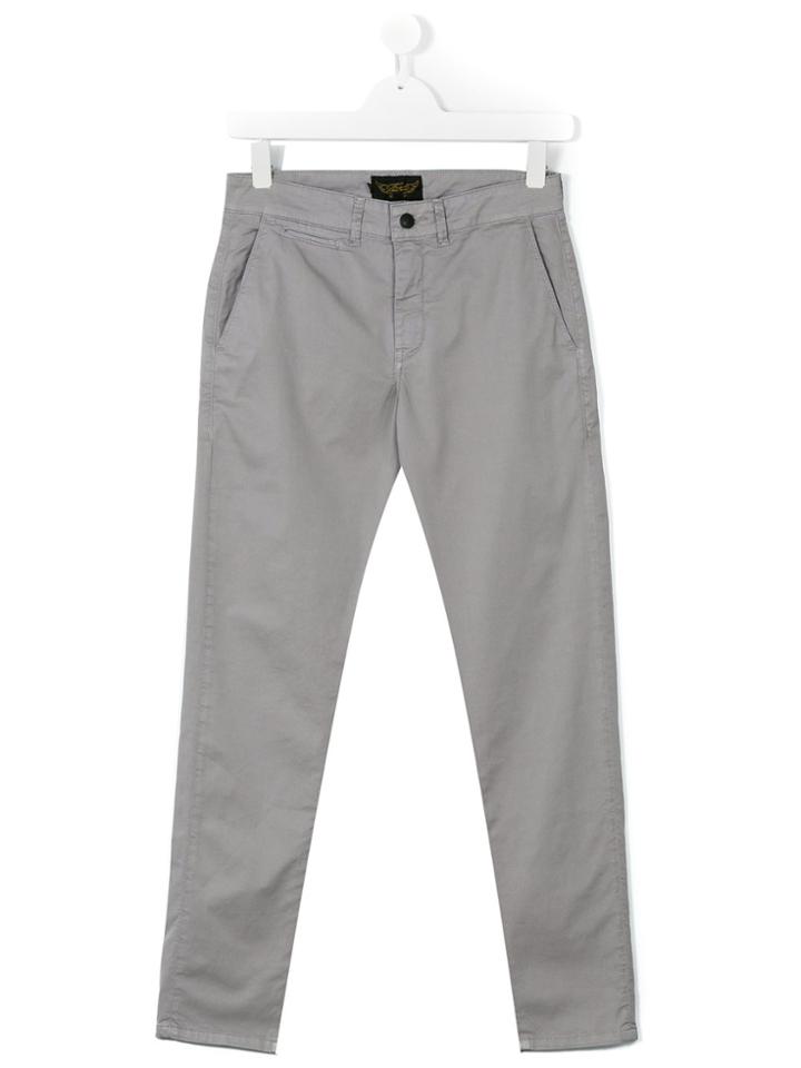 Finger In The Nose Teen Chino Trousers - Grey