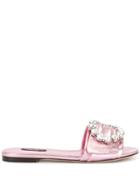 Dolce & Gabbana Flat Slides - Purple