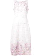 Sara Roka Fit-and-flare Midi Dress - White