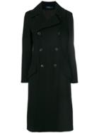 Polo Ralph Lauren Long Double Breasted Coat - Black