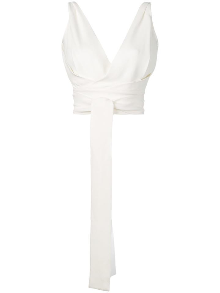 Dsquared2 Plunge Neck Wrap Vest - White