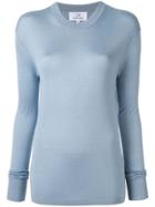 Ck Calvin Klein Lightweight Silk Top - Blue