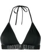 Calvin Klein Logo Bikini Top - Black