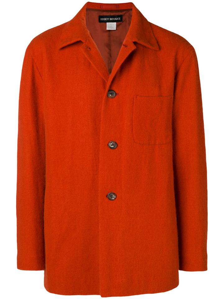 Issey Miyake Vintage Chest Pocket Overshirt - Yellow & Orange