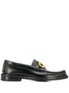 Versace Medusa Chain Loafers - Black