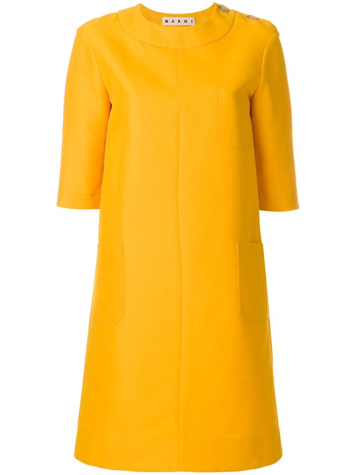 Marni Maize Dress - Yellow & Orange