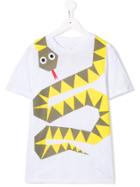Stella Mccartney Kids Teen Snake Print T-shirt - White