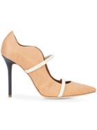 Malone Souliers Contrast Strap Pumps - Brown