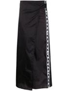 Kappa Kontroll Logo Tape Mid-length Skirt - Black
