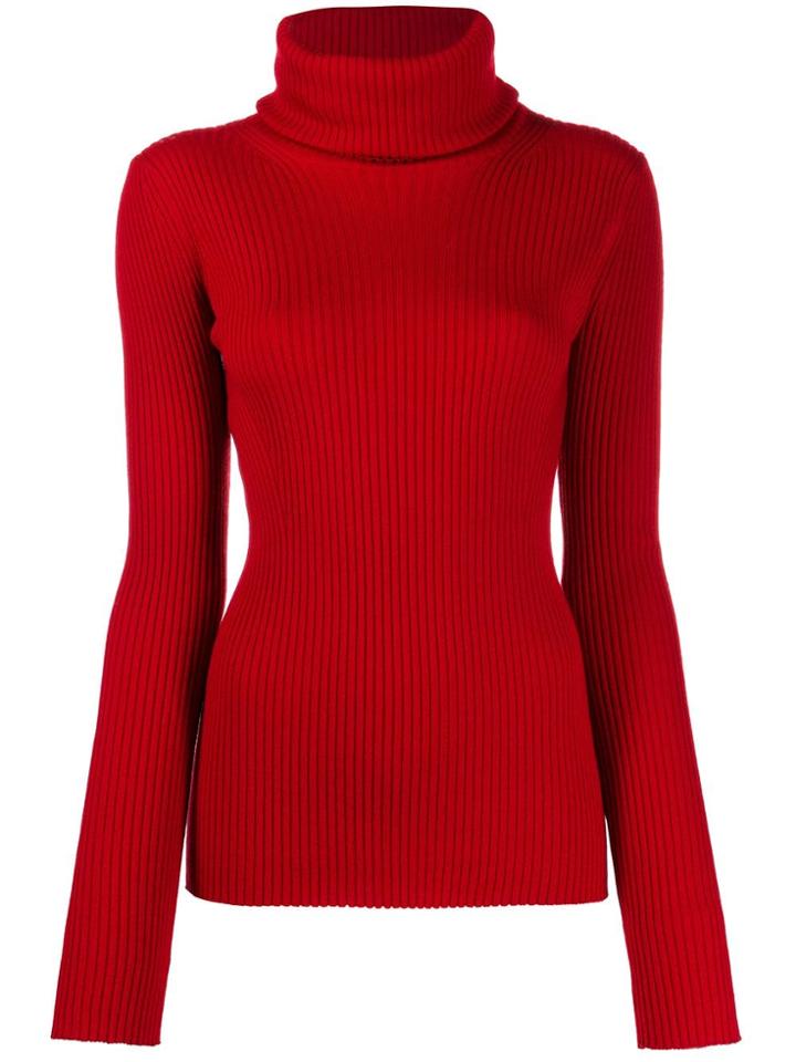Pringle Of Scotland Slim-fit Ribbed Jumper - Red