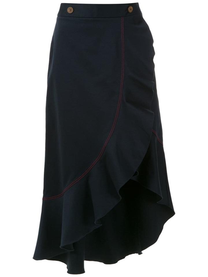 Isolda Abaporu Midi Skirt - Blue