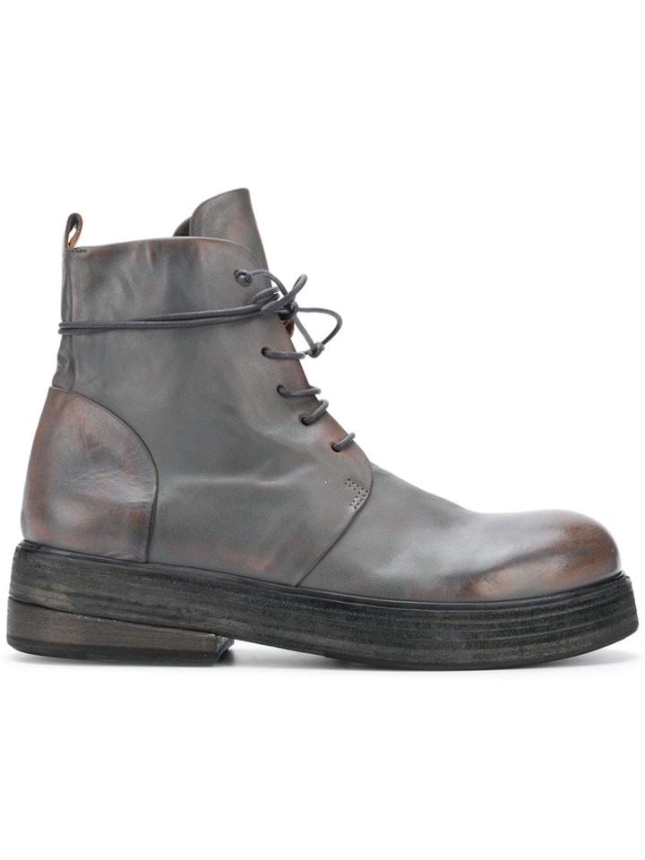 Marsèll Platform Ankle Boots - Grey