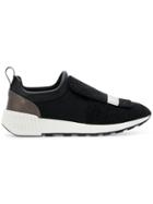 Sergio Rossi Glitter Slip-on Sneakers - Black
