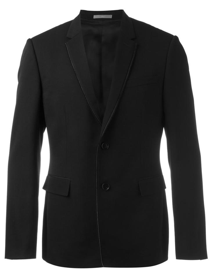 Dior Homme Classic Blazer, Men's, Size: 46, Black, Virgin Wool/cupro