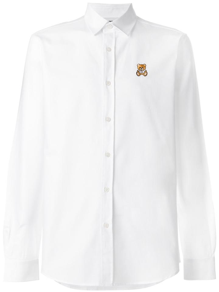 Moschino Embroidered Teddy Shirt - White