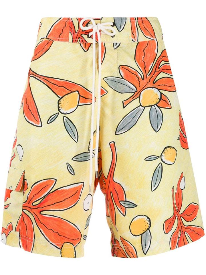 Jacquemus Le Surfer Swimming Shorts - Yellow