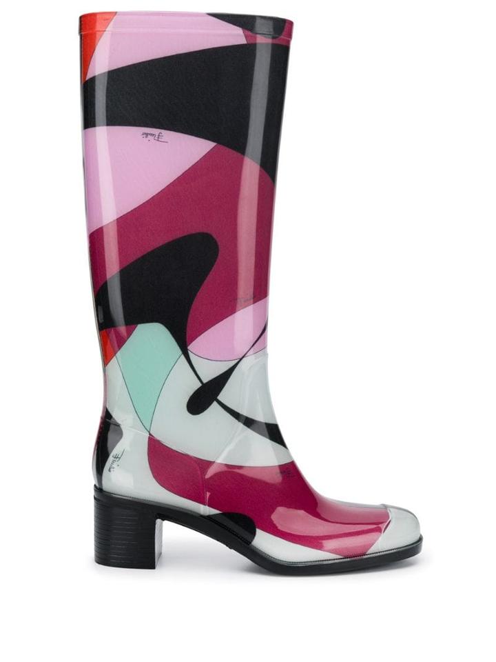 Emilio Pucci Alex Print Boots - Red