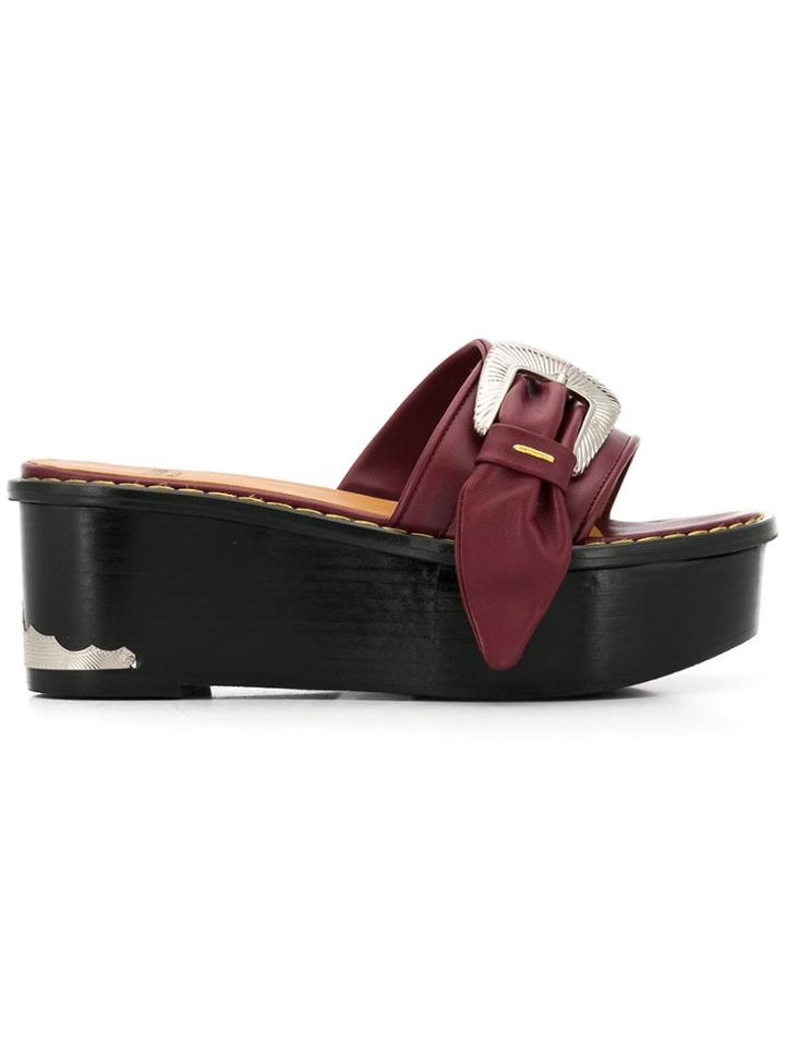 Toga Pulla Platform Sliders - Red