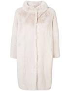 Liska Wide Collar Coat - Nude & Neutrals