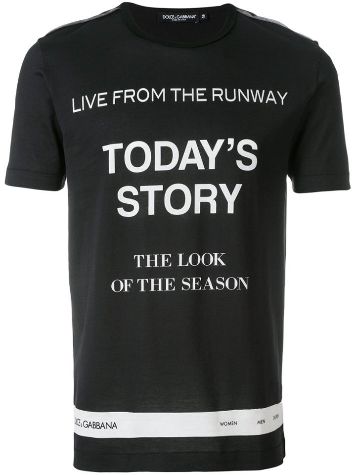 Dolce & Gabbana Runway Print T-shirt - Black