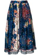 Tsumori Chisato Fringe Detail Printed Skirt - Multicolour