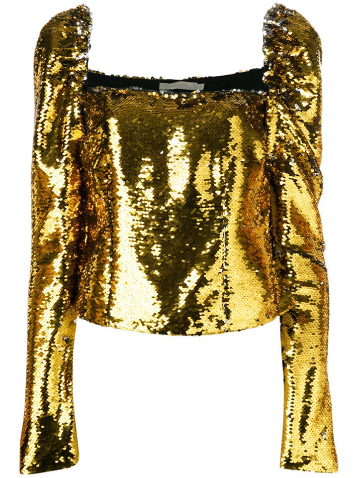 Amen Sequin Embellished Top - Metallic