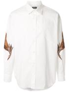 Christian Dada Feather Embroidery Shirt - White