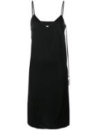 Mm6 Maison Margiela V-neck Spaghetti Strap Dress - Black