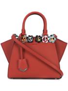 Fendi - Studded Mini 3jours Tote - Women - Leather - One Size, Red, Leather