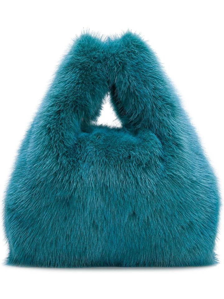 Simonetta Ravizza Mini Furrissima Tote Bag - Blue