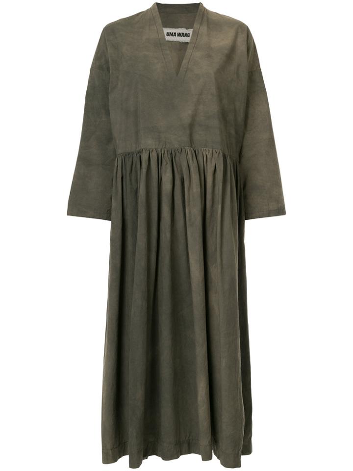 Uma Wang Loose Fit Dress - Green